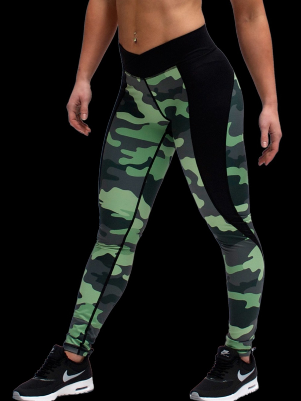 DoYouEven Stealth Green Camo Leggings - Size Small💚